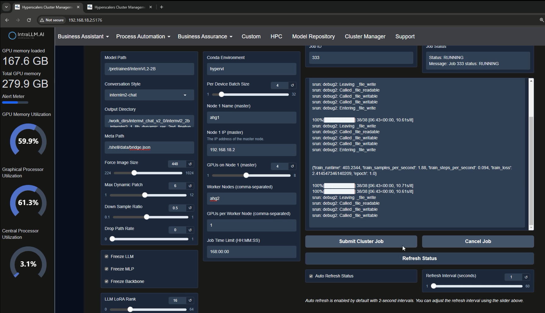 Why Inference and Train LLM and LMM within your private Network?